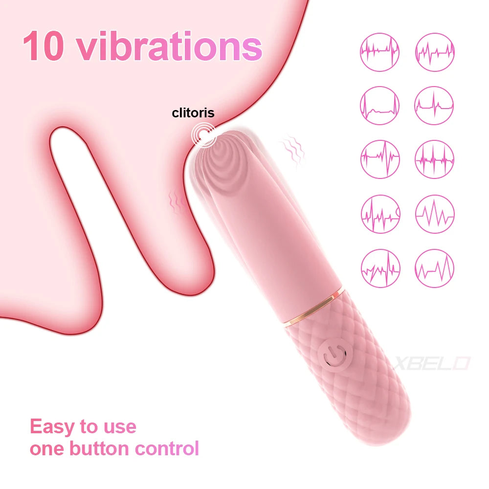 10-Speed Mini Bullet Vibrator