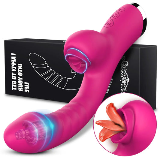 Dual Action Vibrating Tongue Toy