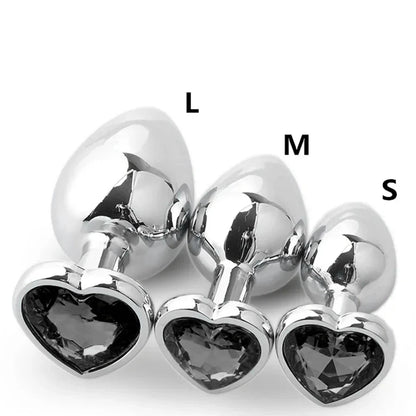 3-Piece Metal Anal Plug Set